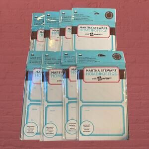 Martha Stewart Avery Blue Shipping Labels 72461 Lot 8 Packs 144 Total Labels